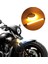 Evrensel Motosiklet Çatal LED Turn Sinyal Şerit Işıkları Kiti 45-70MM Çatal, 4pcs Amber (Yurt Dışından) 4