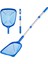 2x Havuz Skimmer Havuz Ağı 3 Bölüm Kutbu, Fine Mesh Net ile Havuz Skimmer Net, Teleskopik Kutup, Ultra-Ince Havuz Skimmer (Yurt Dışından) 2