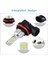 4x Süper Parlak H8 H9 H11 LED Far Ampul Kiti Yüksek/düşük Işın Işık 8000LM 8000K Buz Mavisi 80W (Yurt Dışından) 2