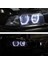 8pcs Beyaz Far Ccfl LED Melek Gözler Kiti Halo Halkası Drl Sinyal Işık Ccfl Far Lamba For-Bmw E36 E46 E39 E38 (Yurt Dışından) 3