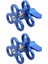 2x Top Kelepçesi 3 Delikler Dalış Işıkları Kol Top Kelebek Klipsli Montaj Braketi Hareket Kamera El Feneri Tripod, Mavi (Yurt Dışından) 1