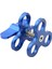 2x Top Kelepçesi 3 Delikler Dalış Işıkları Kol Top Kelebek Klipsli Montaj Braketi Hareket Kamera El Feneri Tripod, Mavi (Yurt Dışından) 4