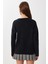 Yün Karışımlı Fiyonklu Hırka LİY0008 Siyah 4