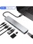 8 In 1 Type C To Hdtv Çok Portlu Hub 4K HDMI Pd RJ45 USB 3.0 Sd Tf Çevirici Adaptör 2
