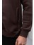 Marcel Regular Fit Fermuarlı Kıstırma Cepli Üç Ip Şardonlu Erkek sweatshirt - Kahve 2