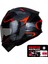 935SV Kask Çene Açılır Motosiklet Parlak Turuncu Çift Vizör UV Bluetooth Yuvalı ECE 22.06 MIPS 1