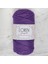 Loren Polyester Soft Macrame Koyu Mor El Örgü Ipi - LM025 - 34434 1