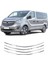 Opel Vivaro Tourer Uyumlu 2018 ve Üzeri Krom Ön Panjur 4 Parça Paslanmaz Çelik 2