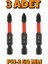 3 Adet Ph-2 50 mm Mıknatıslı S2 Çelik Bits Uç Matkap Ucu 1