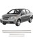 Chevrolet Aveo Uyumlu 2012 ve Üzeri Krom Yan Kapı Çıtası 4 Parça Paslanmaz Çelik 2