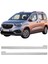 Opel Combo E Uyumlu 2012-2023 Krom Sürgü Çıtası 2 Parça Paslanmaz Çelik 2