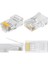 100 Adet - RJ45 Konnektör Network Cat5 Cat6 Jak Jack Ethernet Uç 4