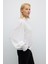 Balon Kol Fırfır Yakalı Bluz Ekru K2613013_049 4