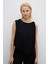 Omuzu Fiyonk Detaylı Kolsuz Bluzan Siyah K2613017_001 1