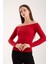 Kadın Uzun Kollu Geniş Yaka Esnek Bluz – Modern ve Zarif 3007 1