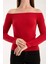 Kadın Uzun Kollu Geniş Yaka Esnek Bluz – Modern ve Zarif 3007 4