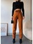 Kendinden Kemerli Triko Pantolon Camel 1