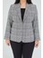 Atelier Kadın Büyük Beden Ekoseli Klasik Ceket 1