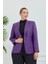 Atelier Kadın Büyük Beden Ekoseli Klasik Ceket 4