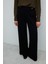Düğme Detaylı Geniş Double Paça Pantolon Siyah K2612027_001 4