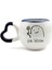 Çok Tatlısın El Yapımı Krem Parlak Amour Kupa - El Işçiliği Hediyelik Kupa Bardak Mug 1