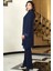 Umay Şifon Tunik Pantolon Takım Lacivert TBSELB68 2