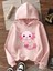 Pembe Sevimli Aksolotl ve Bubble Tea Baskılı Kız Çocuk Sweatshirt Rahat Kalıp 2