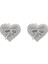 EH4754-7 Gümüş Fiyonk Kalp Tasarımlı Kadın Küpeleri (Yurt Dışından) 1