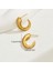 EH4739-7 Altın C Harfi Kadın Küpeleri (Yurt Dışından) 2