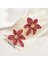 AEH70370A Kırmızı Taze Çiçek Desenli Kadın Küpeleri (Yurt Dışından) 2