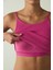 CUPsecret Kendinden Pedli Fuşya Halter Yaka Crop Büstiyer 12