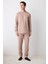 Basic Bej Jogger Pantolon Pijama Takımı 10