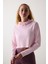Pembe Kapüşonlu Hafif Kapüşonlu Üst 1