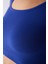 Seamless Dikişsiz Ribbed Active Saks Mavisi Üst 3