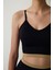 Siyah Dikişsiz Seamless Çapraz Askılı Spor Sütyeni 9