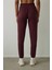Bordo Silky Feel Cepli Jogger Eşofman Altı 8