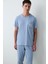 Bird Mavi Pantolon Pijama Takımı 8