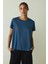 Indigo Bisiklet Yaka Modal Tişört 10