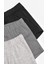 Erkek Çocuk Siyah Solid 3lü Çok Renkli Boxer 10