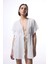 Kırık Beyaz Brode Kaftan 6