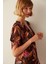 Çok Renkli Tropik Desenli Basic Kaftan 9