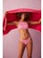 Pembe Bloom Çizgili Bikini Altı 7