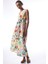 Ila Çiçek Desenli Maxi V Yaka Plaj Elbisesi 5