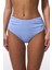 Açık Mavi High Shirred Yüksek Bel Bikini Altı 6