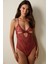 Bordo Çapraz Yaka Ayarlanabilir Askılı Balensiz Body 8