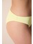Kadın Orta Bel Ruth Slip Bikini Altı – Sarı Dokulu Desensiz Kumaş, Deniz ve Yaz Tatili İçin Rahat Tasarım 11