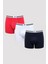 Erkek Pamuklu Renkli 3lü Boxer 6