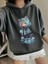 Anime Kedi Kız ve Kedi Baskılı Rahat Kesim Çocuk Sweatshirt 1