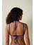 Lapis Minimal Kesim Bağlama Detaylı Mavi Bikini Üstü 10