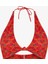 Chery Minimal Kesim Kiraz Desenli Bikini Üstü 5